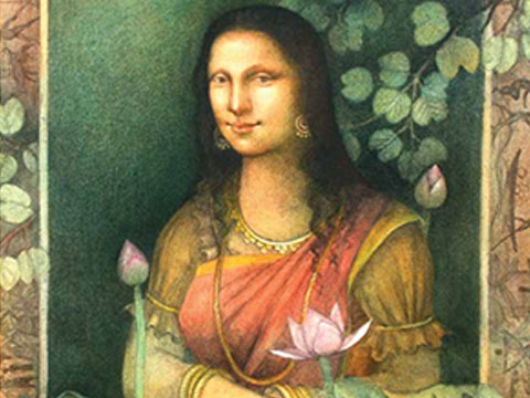 Hello Monalisa exhibition artwork